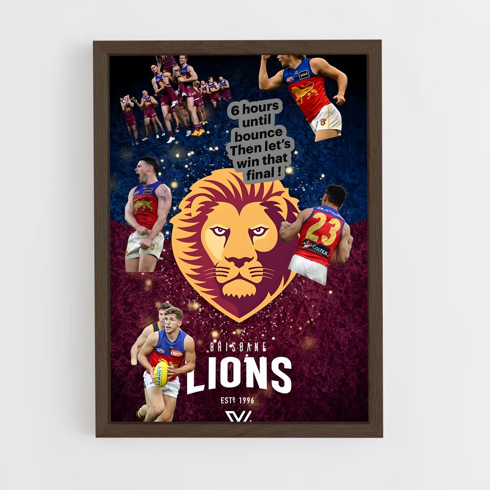 Poster Roar of the Lions – affiche Football australien (vue 5)